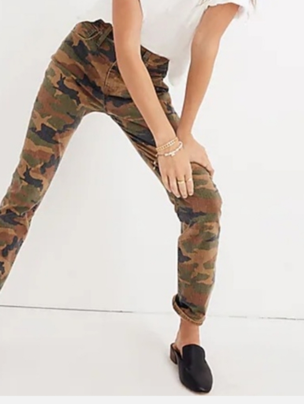 Madewell High-Rise Slim Boyjean in Bunny Camo Print - Size 26 - RARE - Picture 5 of 15
